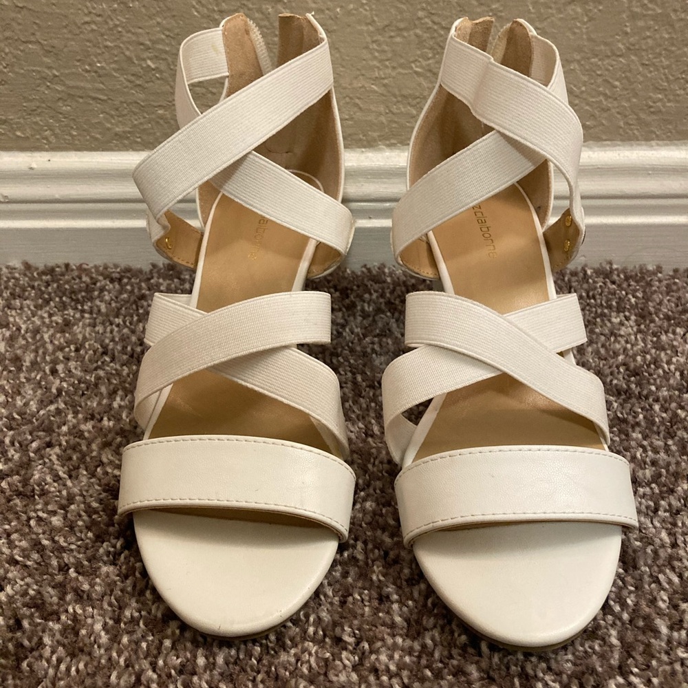 White Heeled Sandals
